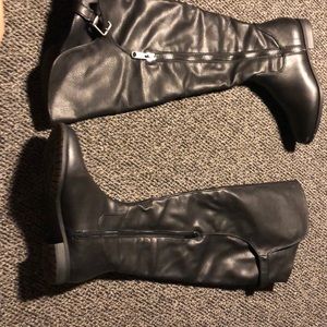 Black over the knee boots